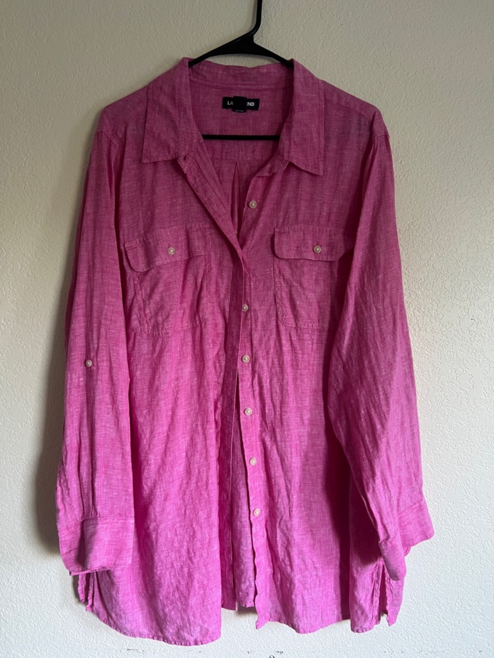 Lands End Linen Button Down